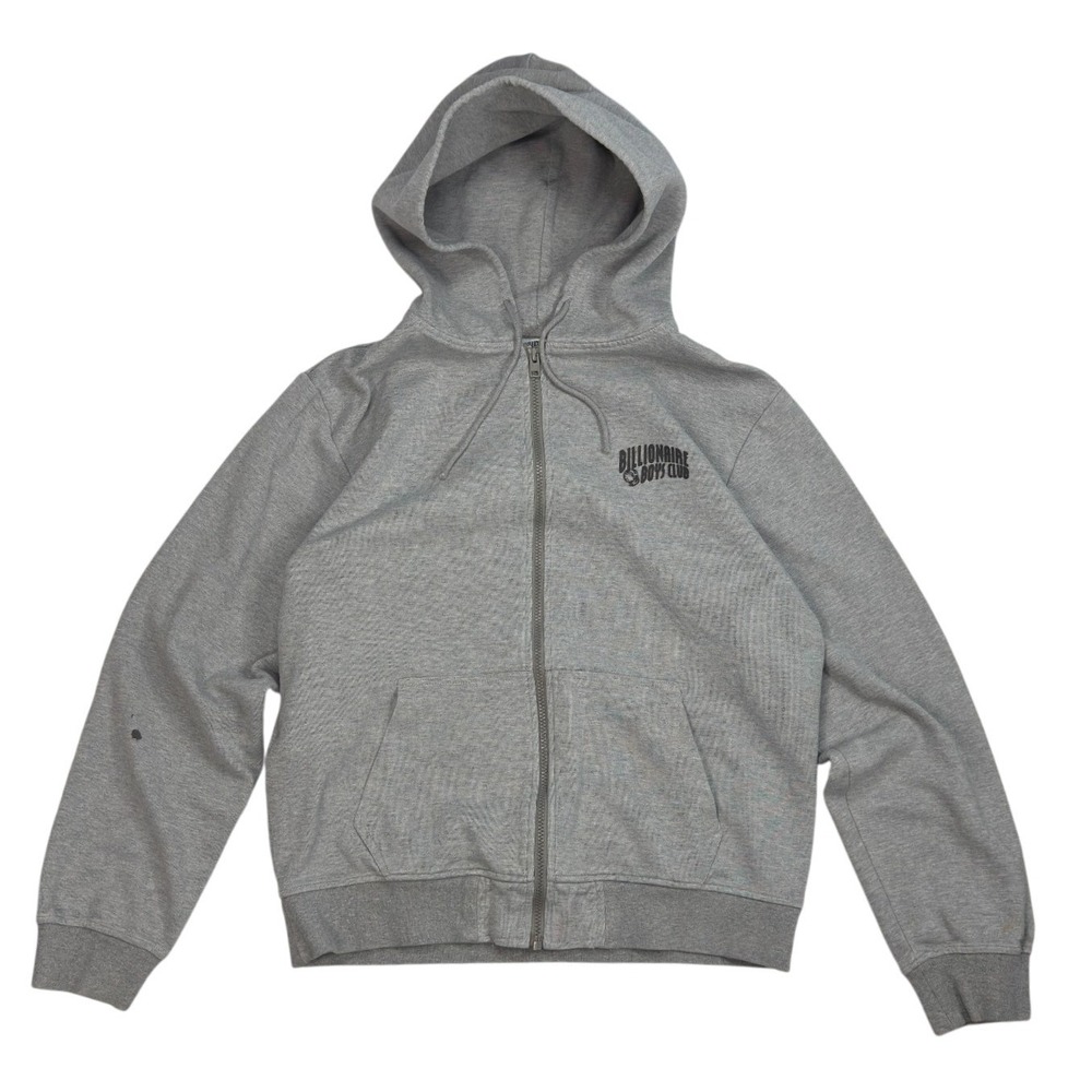 Y2K Billionaire Boys Club Eva Full Zip Hoodie Mens Size M Boxy Fit Gray‎